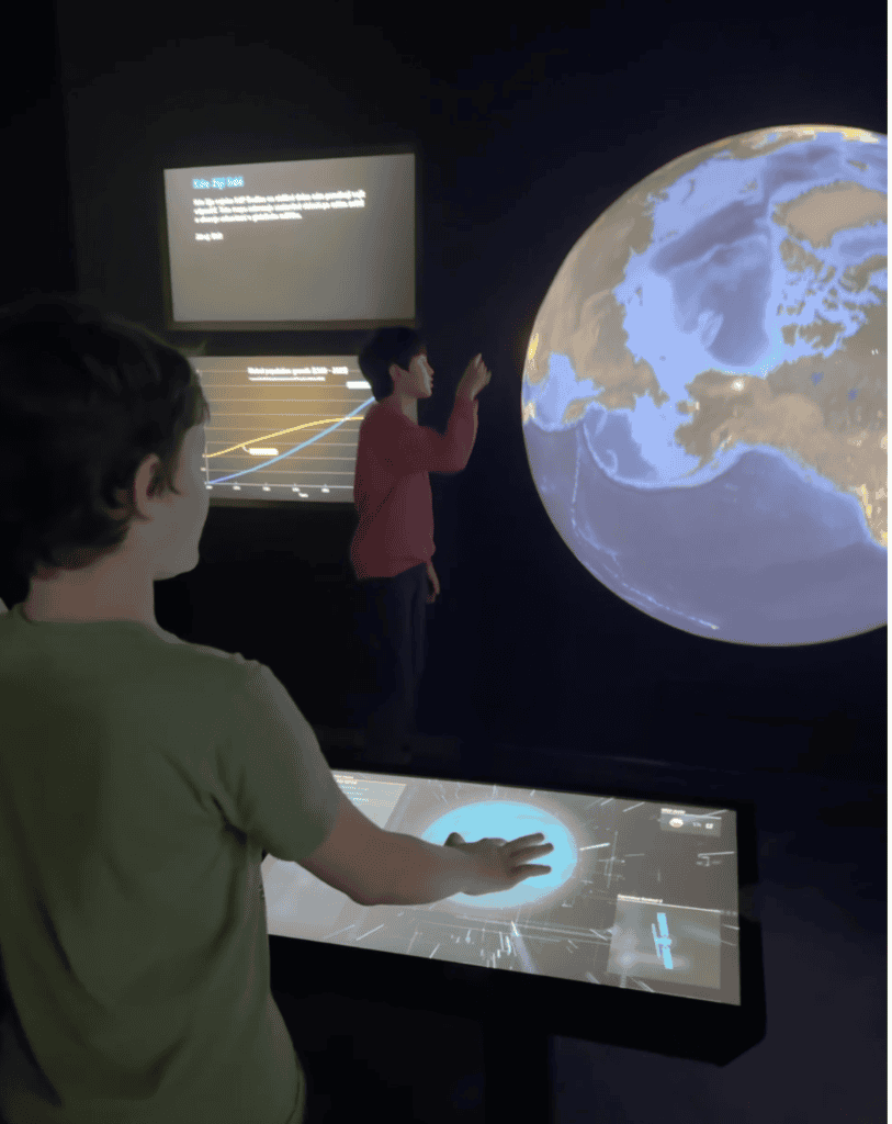 Interaktivní výstava o planetě Zemi s dětmi a digitálními modely v muzeu StropOFFka z.ú.